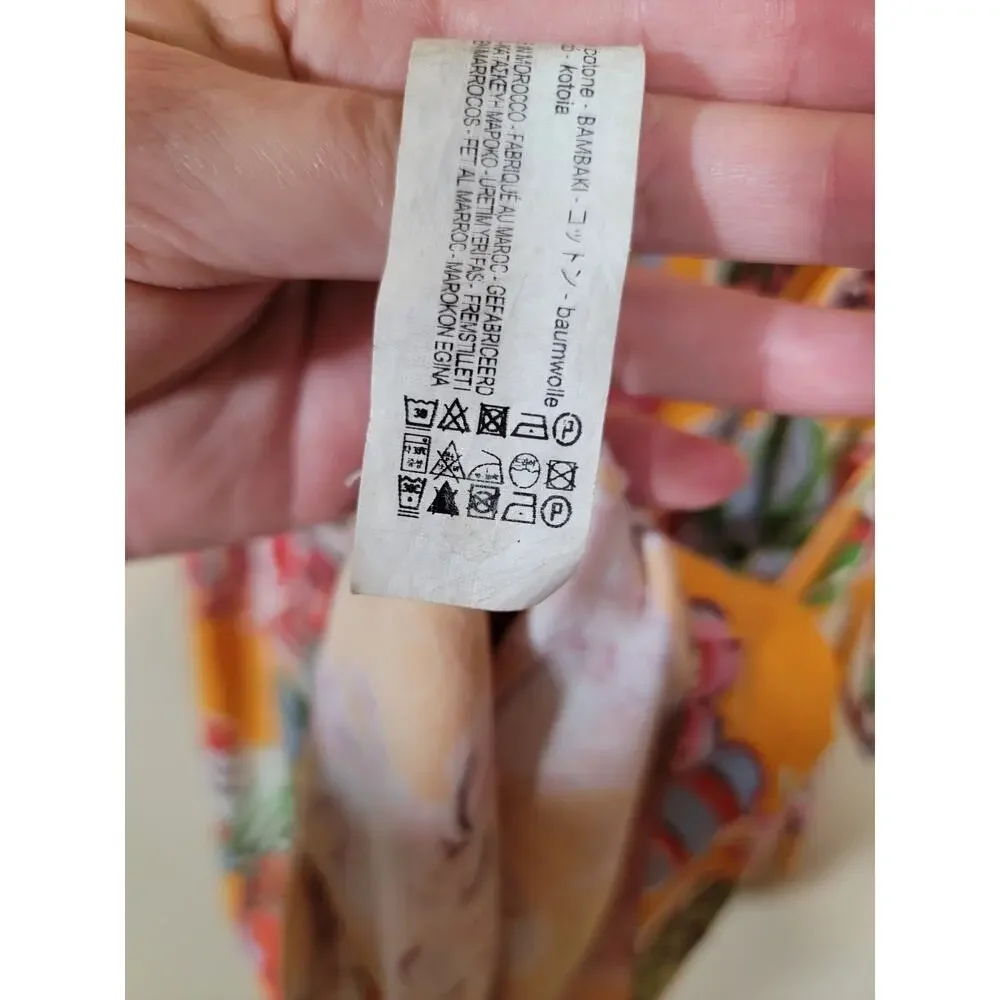 Zara Yellow Tropical Floral Print Mini Dress - Picture 6 of 8